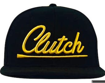 Clutch Player Black with Yellow Gold Snapback Cap Hat New Fashion 2018 Golfer' Men ONE SIZE Regalo Presente Nba Pga