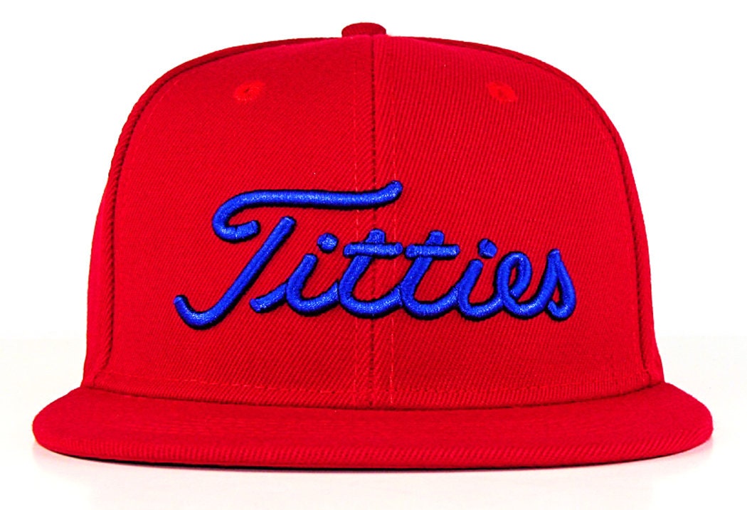Titties Snapback 6 Panel Golf Cap Hat 