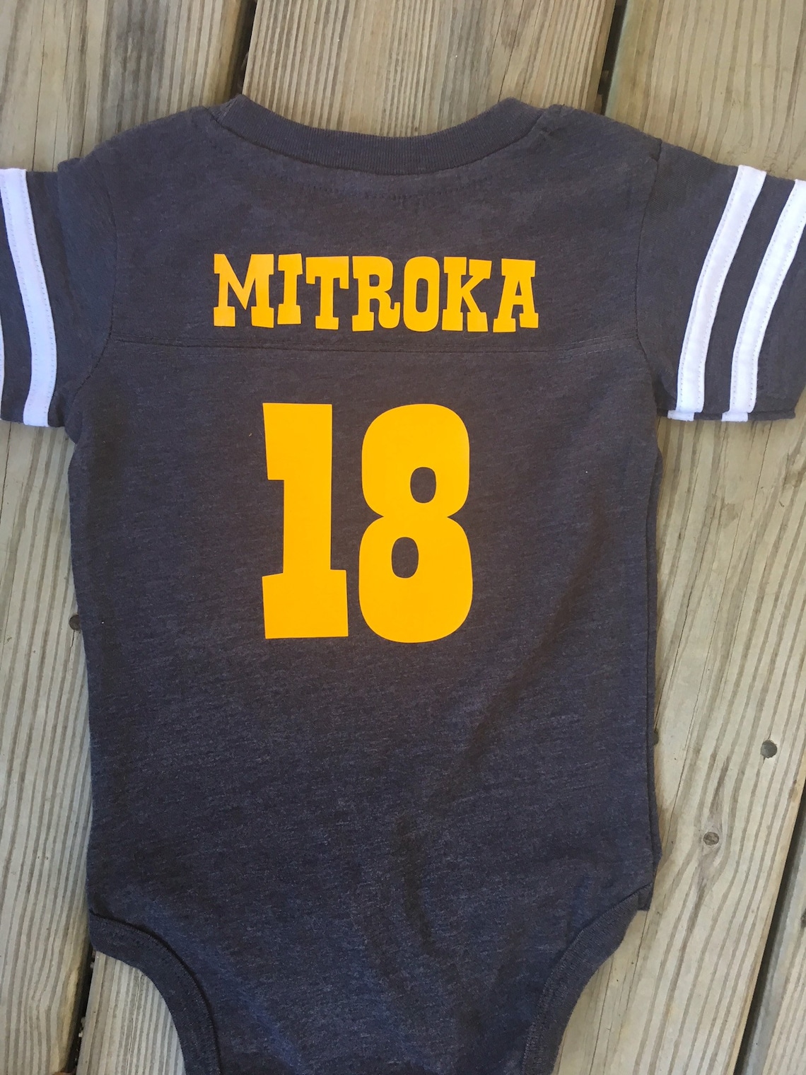 Michigan Wolverines Baby Jersey Onesie Personalized Baby Etsy