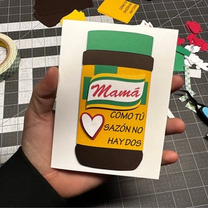 Mama. Como tú sazón no hay dos. "Tarjeta", tarjeta voor mama en de dag van de madres