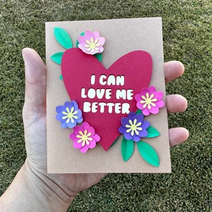 Ik kan beter van me houden, "wenskaart" inspireren op de liedjes van Miley Cyrus "bloemen"