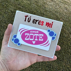 Tú eres mi amor zote. “Tarjeta”