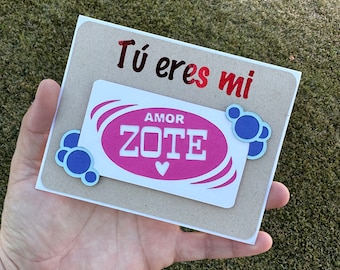 Tú eres mi amor zote. « Tarjeta »