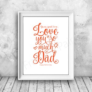 Happy Fathers Day,Father&#39;s Day gift,Dad quote,printable art,thank you Dad,digital dad card,instant download, gift for him,typography print