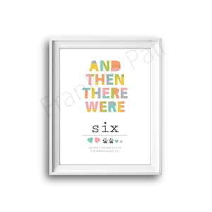 Pregnancy baby announcement,And then there were six,Custom Baby announcement,Instand download,Big Brother Sister,Pregnancy reveal,Boy,Girl