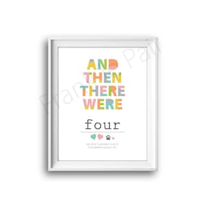 Pregnancy baby announcement,And then there were four,Custom Baby announcement,Instand download,Big Brother Sister,Pregnancy reveal,Boy,Girl
