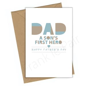 Happy Fathers Day,Father&#39;s Day gift,Son present,printable art,thank you Dad,digital dad card,instant download,gift for him,typography print