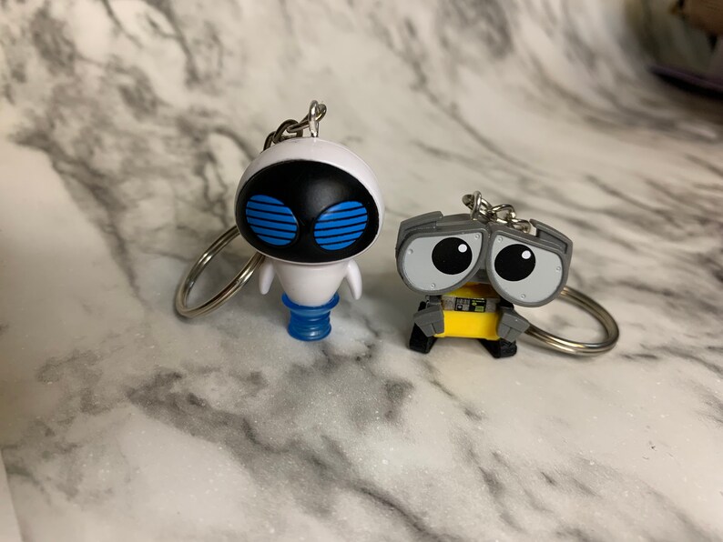 Disney Pixar Keychains or Earrings Walle or Eve Etsy