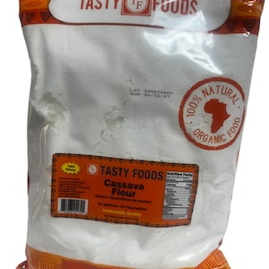 Tasty Foods Cassava Flour – 100% Natural, Gluten-Free, & Organic Flour - Pack of 2