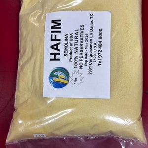 Premium Semolina – 100% Natural, No Preservatives | Perfect for Baking, Pasta & Porridge | 5 lbs - Pack of 2