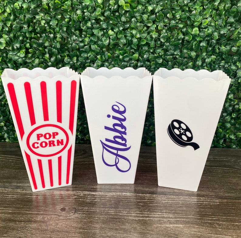 Personalized Popcorn Buckets / Party Favors Family Gifts Etsy