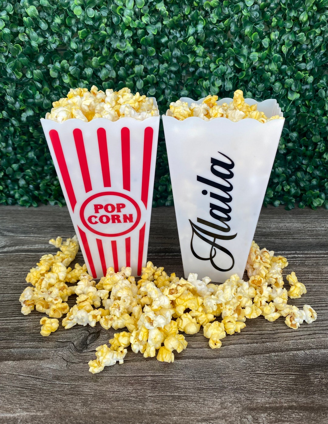 Personalized Popcorn Buckets / Party Favors, Family Gifts, Party Favors Popcorn. Gift Basket Etsy