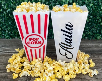 Personalized Popcorn Buckets / Party Favors, Family Gifts, Party Favors Popcorn. Gift Basket