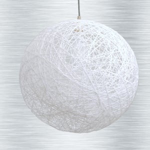 Big white sphere lighting fixture,pendant light. Modern pendant lamp,. String shadow lamp. White light fixture. Ceiling lamp. (55cm-22&quot;)