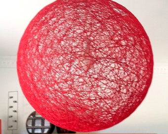 LARGE SPHERE LAMP, Hanging Pendant Lamp Globe Hanging Light, Scandinavian Lamp. Spaghetti String Light. Ceiling lamp. (75cm-30")