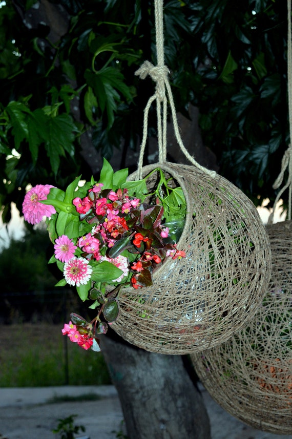 Lot De 3 Pots De Fleurs à Suspendre De 20,3 Cm Pour Intérieur Et Extérieur, Pot De Fleurs Mural