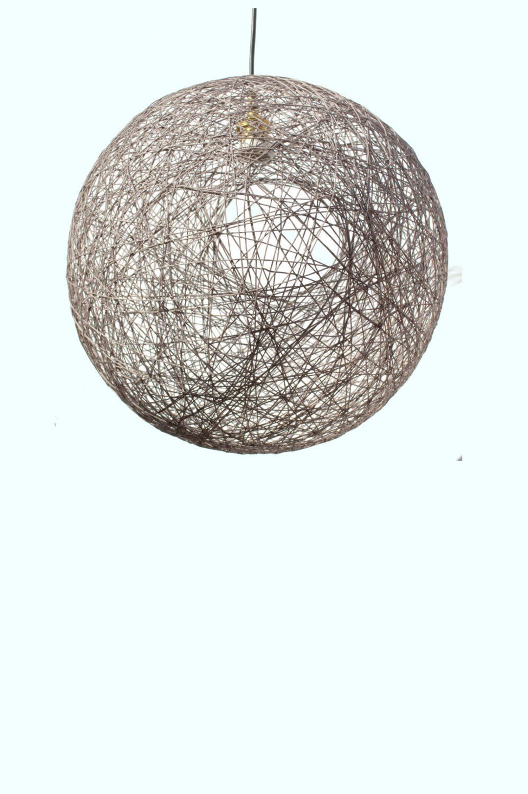 Grey Sphere Pendant Light. Modern Pendant Lamp, Design Light Fixture ...