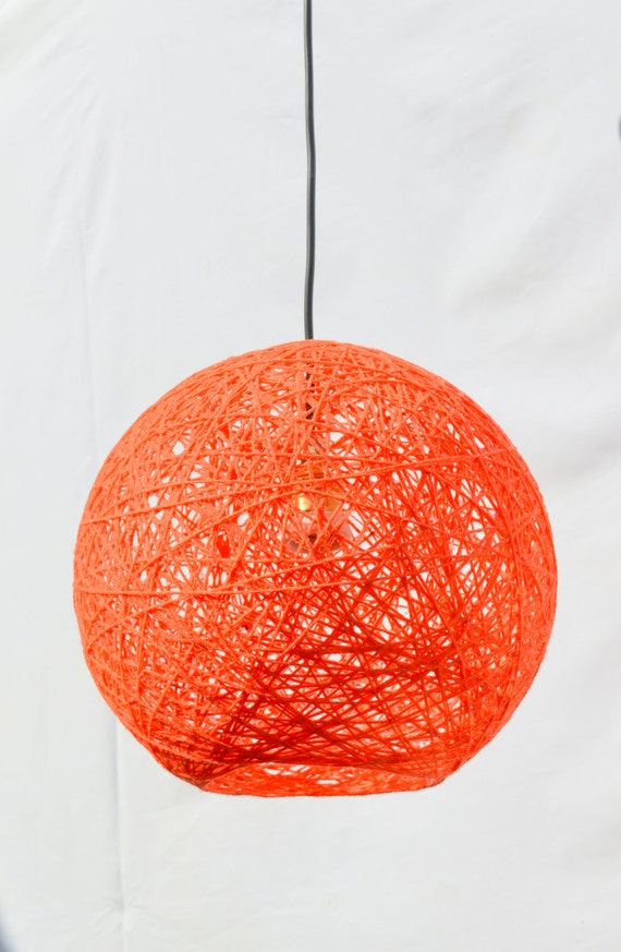 modern orange pendant light