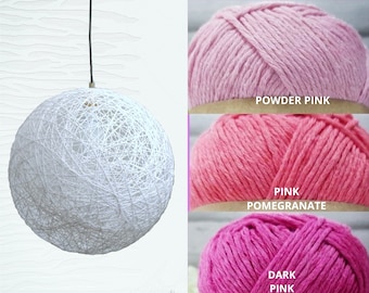 Sphere pendant light. Modern pendant lamp in any color and size for bedroom, living room, office and any room (25cm-10")