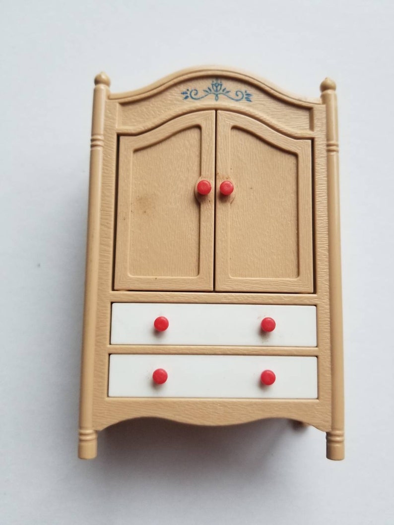 Vintage Dollhouse Armoire by TOMY Etsy