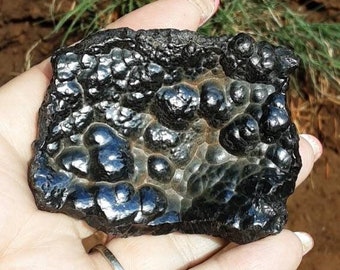 2.4 Hematite Botryoidal Kidney Ore Rock Mineral Specimen Irhoud Mine ...