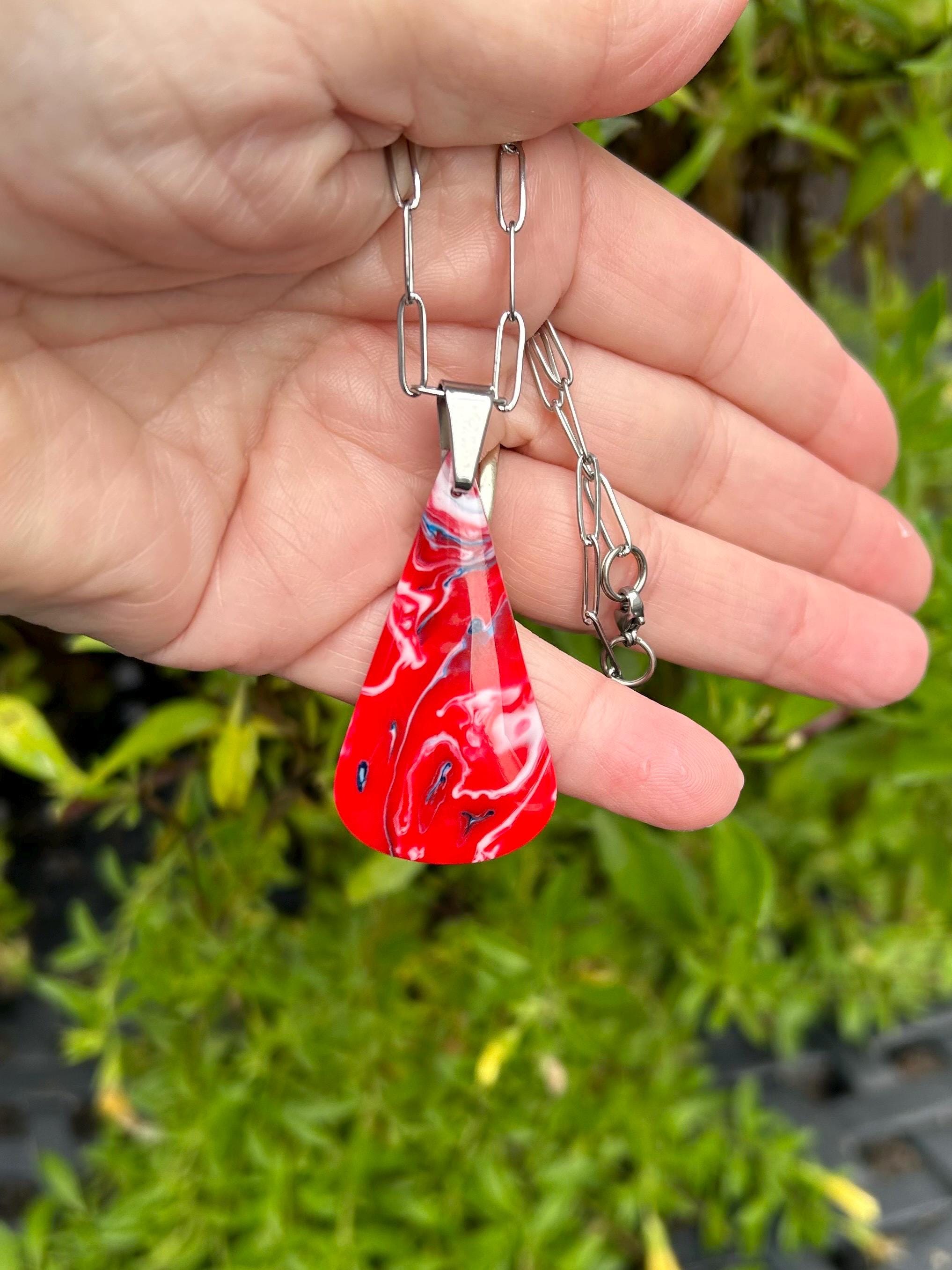 BOWLERITE NECKLACE,(upcycled bowling ball shell)