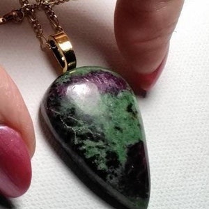RUBY ZOISITE NECKLACE