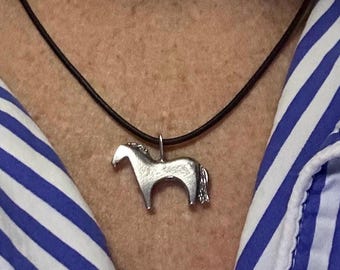 HORSE (pewter) NECKLACE