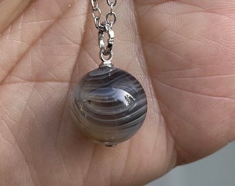 BOTSWANA AGATE NECKLACE