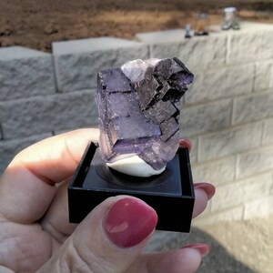 Purple Fluorite miniature specimen