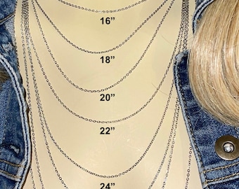 NECKLACE LENGTH GUIDE