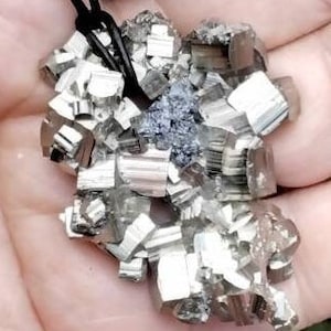 PYRITE with GALENA NECKLACE( fools gold)