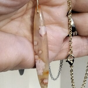 CHERRY BLOSSOM AGATE necklace
