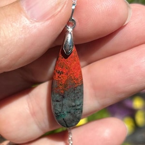 SONORAN SUNRISE NECKLACE ( chrysocolla and cuprite)