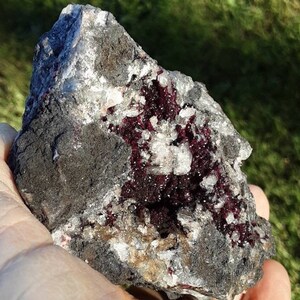 ERYTHRITE and CALCITE specimen on matrix