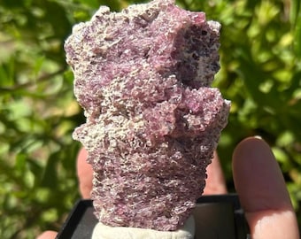 Purple Lepidolite Specimen, Lithium Mica Mineral From Brazil