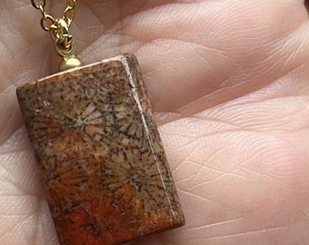 FOSSILIZED CORAL NECKLACE