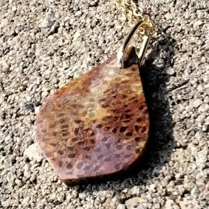 FOSSILIZED PALM WOOD necklace