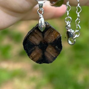 CHIASTOLITE necklace aka “the CROSS STONE”