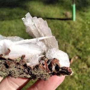 GREEN APOPHYLLITE and SCOLECITE specimen