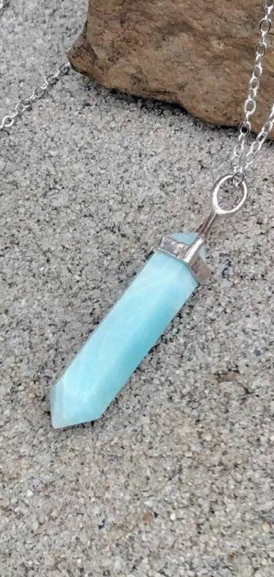 Amazonite necklace etsy discount