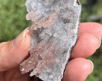 BOLO TIE, Amethyst Druzy Stalactites
