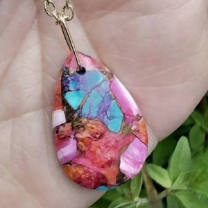 SPINY OYSTER and TURQUOISE necklace