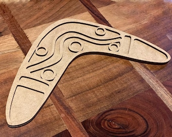 BOOMERANG- patterned sensory tray - INDIGENOUS PLAY, naidoc week