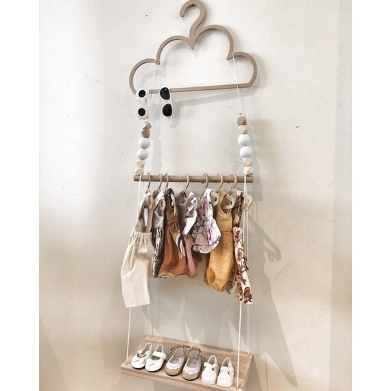 Wooden doll hangers deals