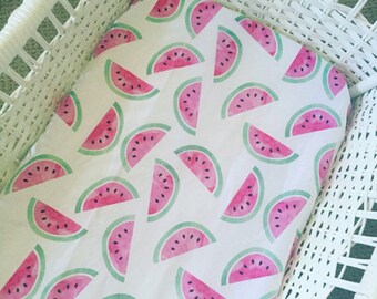Bassinet Fitted Sheet - Watermelons