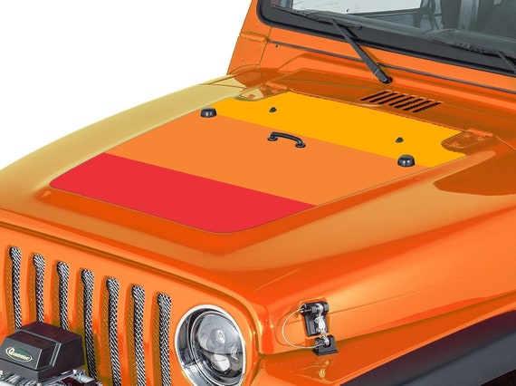 Retro Vintage Hood Decal Compatible With Jeep Wrangler TJ - Etsy