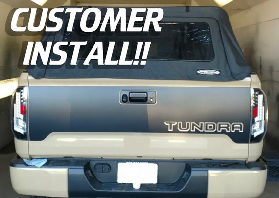 Vinyl Inlays for Stamped Tailgate fit Toyota Tundra 2014 2015 2016