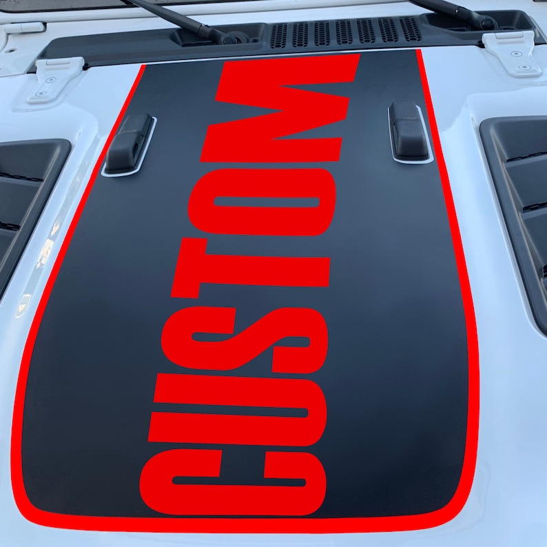 Custom 1941 Pinstripe Hood Decal Compatible With Jeep Wrangler Etsy