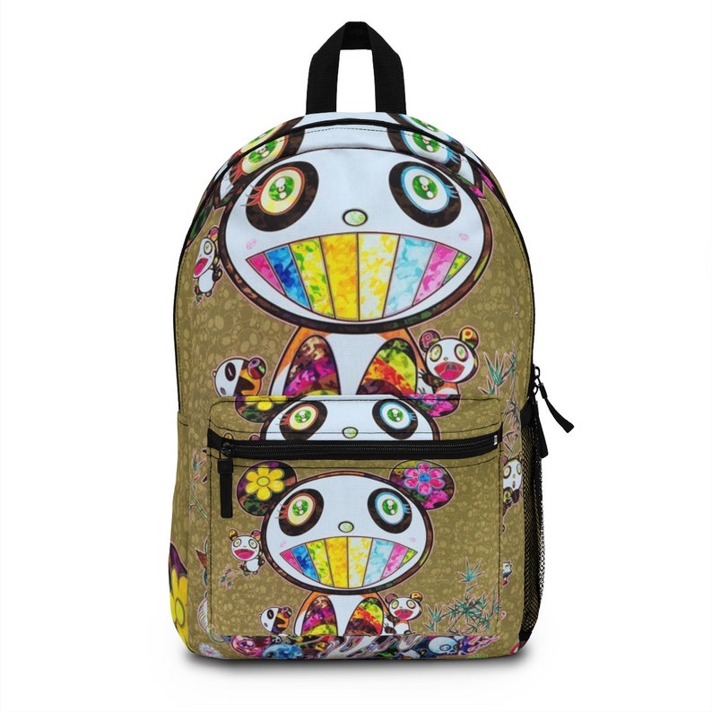 Takashi Murakami Japan Pop Art white Backpack Made in USA